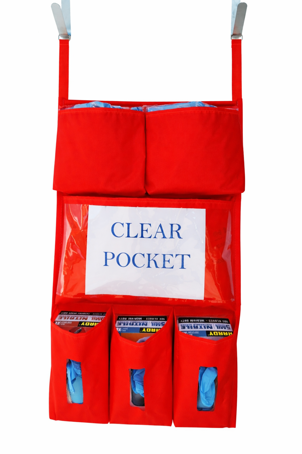 PPE Isolation Door Caddy 701 Flame Retardant 200D Nylon Oxford (w/hooks included)