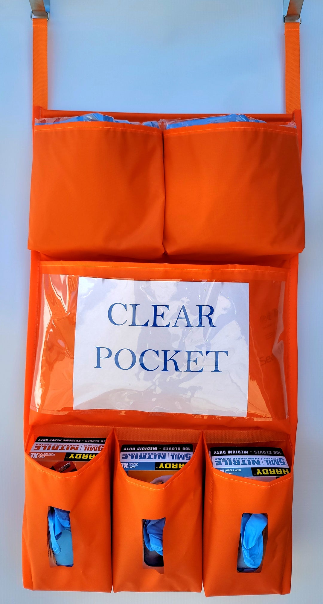 PPE Isolation Door Caddy 701 Flame Retardant 200D Nylon Oxford (w/hooks included)